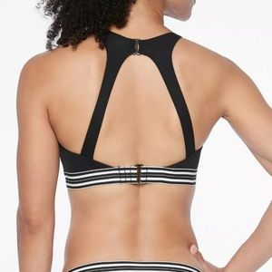 Athleta Gold Coast Solid High Neck Bikini Top 36D